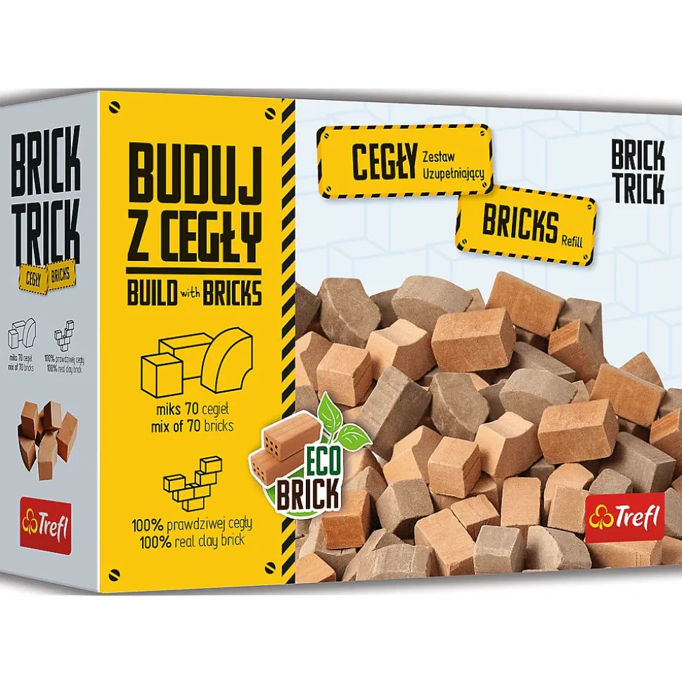 Brick Trick cegły zamkowe mozaika 70 sztuk