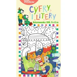 Cyfry i litery. Kolorowanka XXL. Bobaski i Miś