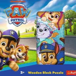 Drewniane klocki puzzle, Psi Patrol