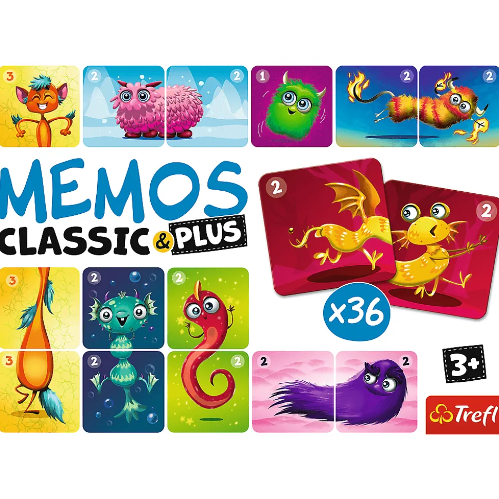 GRA - Memos classic&plus Urocze potworki