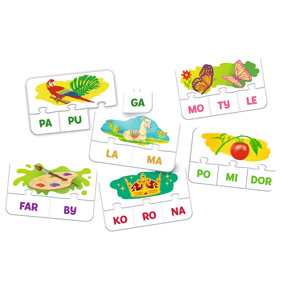 Gra dla dzieci Rodzina Treflików Sylaby