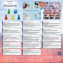 Gra dla dzieci 2w1 Chińczyk Węże i drabiny Kraina Lodu 2