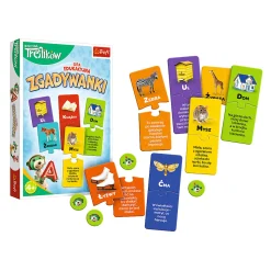 Gra dla dzieci Zagadkowy Alfabet Rodzina Treflików