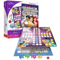 Gra planszowa 2w1 Chińczyk, Węże i drabiny Princess