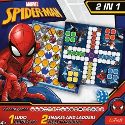 Gra planszowa 2w1 Chińczyk, Węże i drabiny Spider-Man