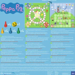 Gra planszowa 2w1 Chińczyk Węże i drabiny Peppa