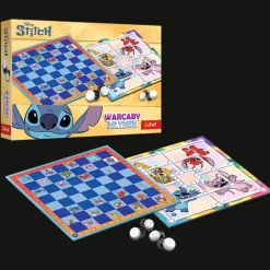 Gra planszowa Warcaby i Młynek, Lilo & Stitch
