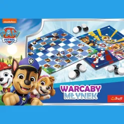 Gra planszowa Warcaby i Młynek, Paw Patrol
