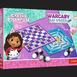 Gra planszowa Warcaby i Młynek, Gabby's Dollhouse