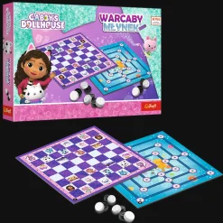 Gra planszowa Warcaby i Młynek, Gabby's Dollhouse