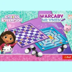 Gra planszowa Warcaby i Młynek, Gabby's Dollhouse