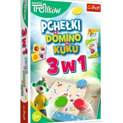 Gra rodzinna Rodzina Treflików 3w1 Domino Pchełki Kuku Trefliki