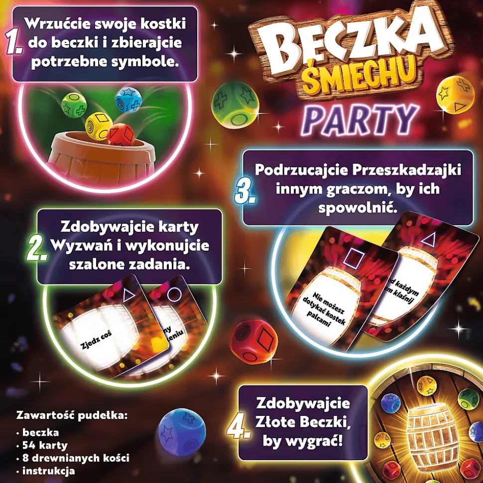 Gra zręcznościowa Beczka Śmiechu Party
