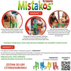 Gra zręcznościowa Mistakos krzesła 4 os.