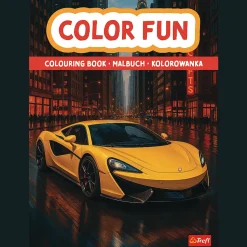 Książka aktywizująca Auta, kolorowanka