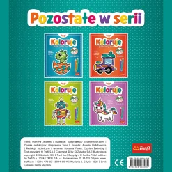 Książka aktywizująca Bobaski i Miś, Koloruję pierwszy raz. Zwierzęta