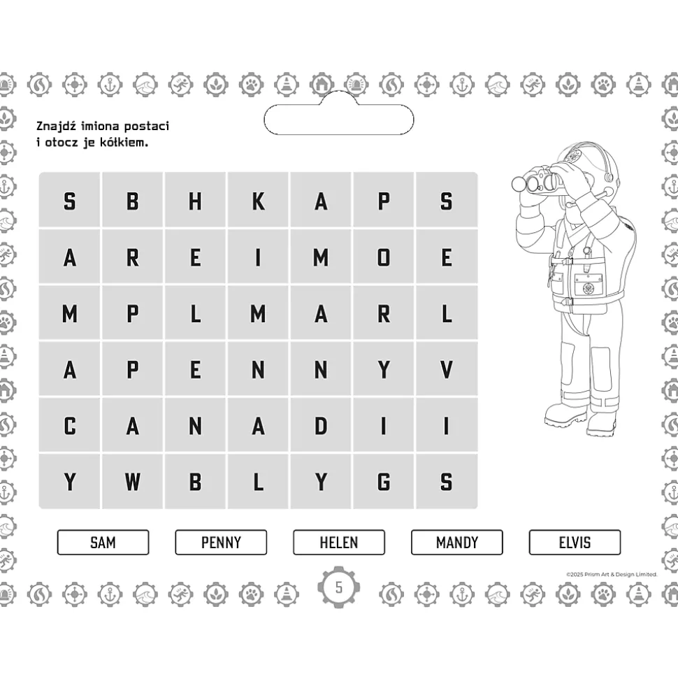 Książka aktywizująca Giga notes z naklejkami, Strażak Sam