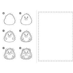 Książka aktywizująca Kawaii, nauka rysowania