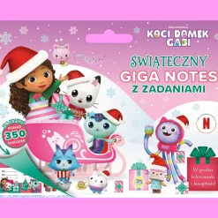 Książka aktywizująca Koci Domek Gabi. Gigantyczny świąteczny notes z zadaniami