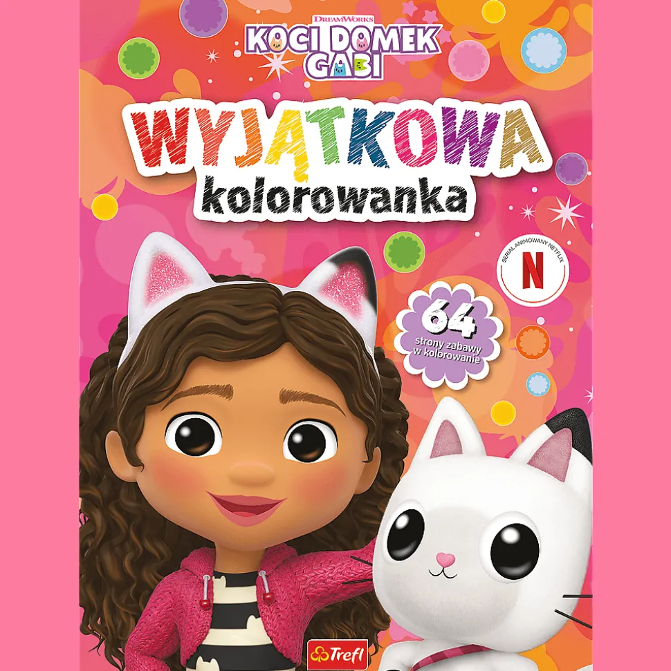 Książka aktywizująca Koci Domek Gabi, Wyjątkowa kolorowanka