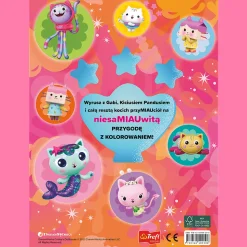 Książka aktywizująca Koci Domek Gabi, Wyjątkowa kolorowanka