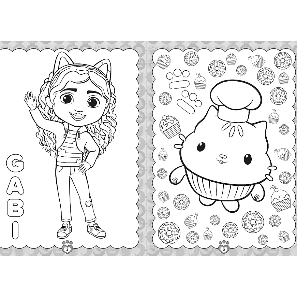 Książka aktywizująca Koci Domek Gabi, Wyjątkowa kolorowanka