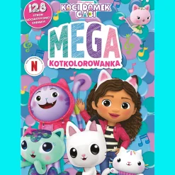 Książka aktywizująca Koci Domek Gabi. Mega KOTkolorowanka