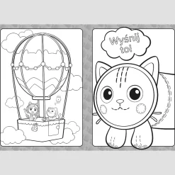 Książka aktywizująca Koci Domek Gabi. Mega KOTkolorowanka