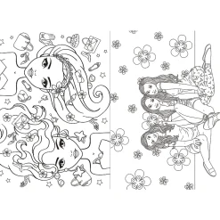 Książka aktywizująca Modelki, kolorowanka