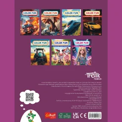 Książka aktywizująca Owoce i warzywa, kolorowanka