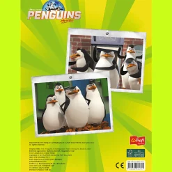 Książka aktywizująca Pingwiny z Madagaskaru, kolorowanka