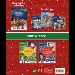 Książka aktywizująca Rodzina Treflików: Trefliki Ratują Święta. Wycinanki naklejkowe. Etykiety