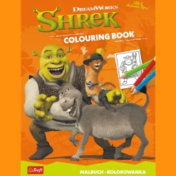 Książka aktywizująca Shrek, kolorowanka