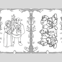 Książka aktywizująca Shrek, kolorowanki