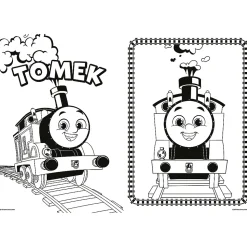 Książka aktywizująca Tomek i przyjaciele, mega kolorowanka