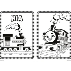 Książka aktywizująca Tomek i przyjaciele, mega kolorowanka