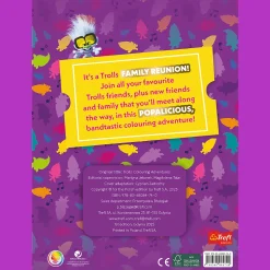 Książka aktywizująca Trolls, kolorowanka