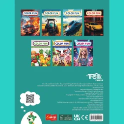 Książka aktywizująca Świat fantasy, kolorowanka