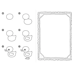 Książka aktywizująca Zwierzęta, nauka rysowania