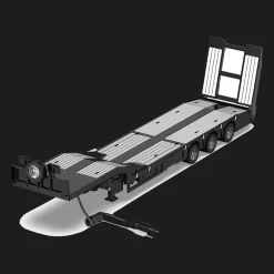 Naczepa niskopodwoziowa trzyosiowa