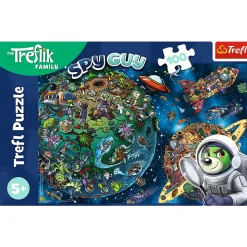Puzzle 100 el. - Trefliki w Kosmosie, Rodzina Treflików