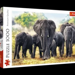 Puzzle 1000 el. Afrykańskie słonie