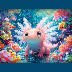 Puzzle 500 el. Aksolotl