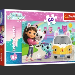 Puzzle 60 el. Gabby i kocie przygody, Koci Domek Gabi