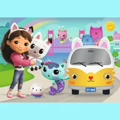 Puzzle 60 el. Gabby i kocie przygody, Koci Domek Gabi