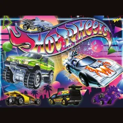 Puzzle 500 el. Hot Wheels, Lata 80-te