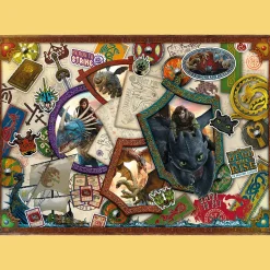 Puzzle 1000 el. Jak wytresować Smoka, Bohaterowie