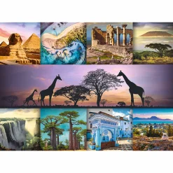 Puzzle 1000 el. Kolaż - Afryka