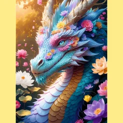 Puzzle 1000 el. Kolorowy Smok