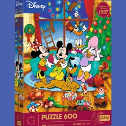 Puzzle 600 el. 40-lecie Trefl - Myszka Miki i Przyjaciele - Święta